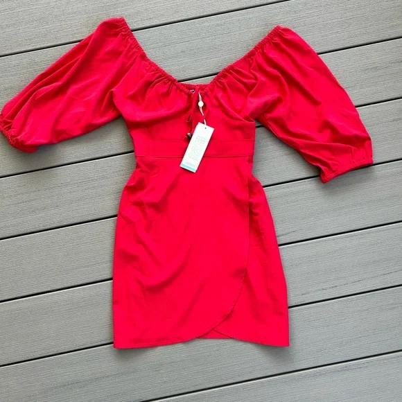 NWT Shore Brand dress S red - Picture 4 of 7